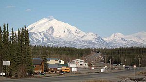 Scenic view of Glennallen, the largest community in the Copper River Census Area