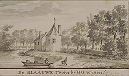 Het kasteel rond 1750, door Aart Schouman