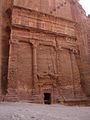 A line of tombs along the Street of Façades, Petra