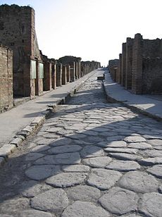 Jalan di Pompeii