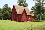 St. Andrew's Episcopal Church, Prairieville, Alabama Note the buttresses.