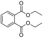 Structuurformule van di-ethylftalaat