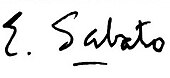 Signature de Ernesto Sábato