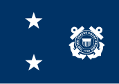 Flag of a Coast Guard rear admiral