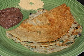 Kambu (bajra/pearl millet) dosa