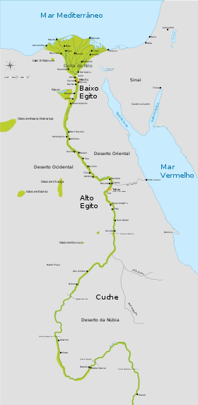Localização de Império Antigo do Egito