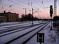 Bahnhof; Blick Richtung Süden (Eberswalde)