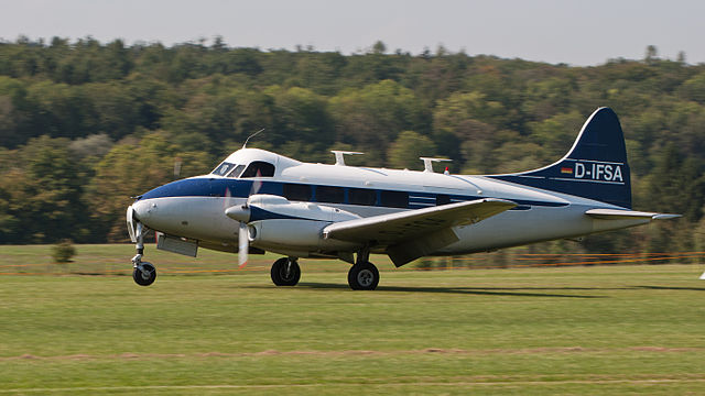 De Havilland DH-104 Dove 7XC (built in 1963).