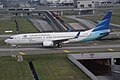 A Garuda Indonesia Boeing 737-800 taxiing at KLIA