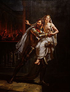 Tanneguy du Châtel sauvant le Dauphin (1827), musée des Beaux-Arts de Rennes.[Note 2]