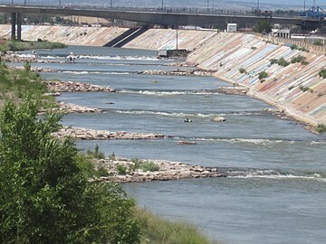 Arkansas River in downtown Pueblo, Colorado