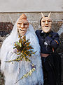 Image 33A bride and her groom in the carnival of Lazarim, Portugal (from Culture of Portugal)