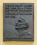 Dominik Tatarka memorial plaque Prague.jpg