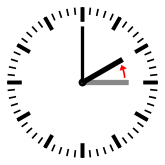 Diagram of a clock showing a transition from 03:00 to 02:00