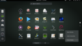 "Applications view" in GNOME Shell 3.22 (September 2016)