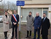 Inauguration de l'allée Madeleine Castaing.