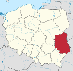 Location within Poland