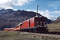 HGe 4/4 with Historically Glacier Express in 1983