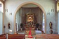 * Nomination: View to the main altar of the church St. Katharina in Saarbrücken-Bübingen --FlocciNivis 18:06, 28 October 2024 (UTC) * Review Bit too noisy. Fixable? --Alexander-93 19:41, 28 October 2024 (UTC)  Done I performed noise reduction now on the image --FlocciNivis 20:26, 28 October 2024 (UTC)