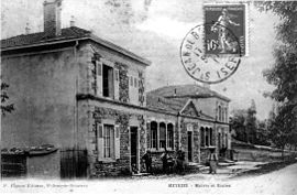 The town hall and schools in 1913