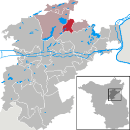 Läget för kommunen Althüttendorf i Landkreis Barnim