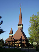 Traditional wooden-style church