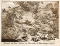 ...blown up, 1585. Both prints from Strada: Histoire de la guerre des Païs Bas, 1727.