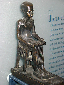 Beeld van Imhotep (Ptolemeïsche periode), Louvre