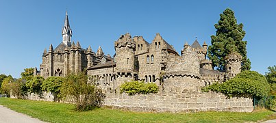 Le château du Löwenburg (de), en septembre 2021