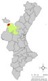 Aras de los Olmos, with regards to the Valencian Community.