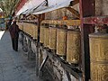 Ruedas de plegaria en el Monasterio de Samye.