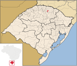 Localização de Jacutinga no Rio Grande do Sul