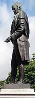 Henry Bain Smith's bronze of Robert Burns, 1892, above Union Terrace Gardens, Aberdeen, Scotland