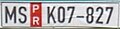 Temporary plate