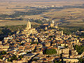 Aerial view showing part of the city.