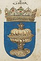 Escudo de Galiza no armorial de Arlberg Bruderschaft, 1548.