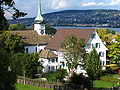 Old church seen from New church Wollishofen