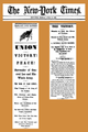 05:41, 18 June 2019 New York Times reports Lee surrenders to Grant (1865)