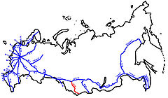 R256 im Fernstraßennetz Russlands