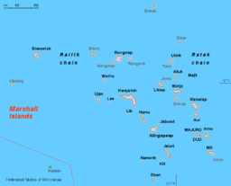 Marshallöarna, Lib vänster om Kwajalein