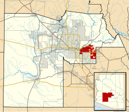 Geografiskt läge i Maricopa County och delstaten Arizona