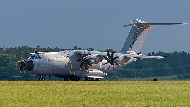 Airbus SAS operated Airbus A400M (reg. EC-404, cn 004) at ILA Berlin Air Show 2016.