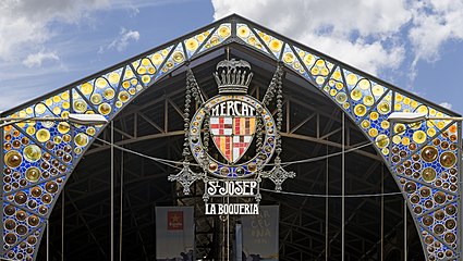 Mercat de La Boqueria, a Les Rambles