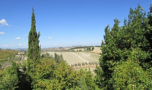 La Toscane vue de Certaldo.