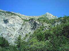 Limestone layers of the Pic du Charance