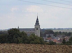 The center of Hoegaarden with the Gorgonius church