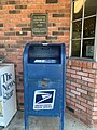 Blue post office box