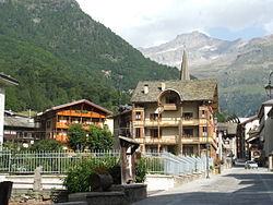 Skyline of Alagna Valsesia