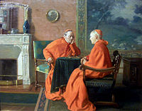 Max Barascudts, Les cardinaux jouent aux échecs, 1900.