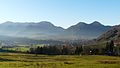 Ortsansicht von Süden – Blick vom Adlerhügel über Buchschachen in Richtung Kirchberg